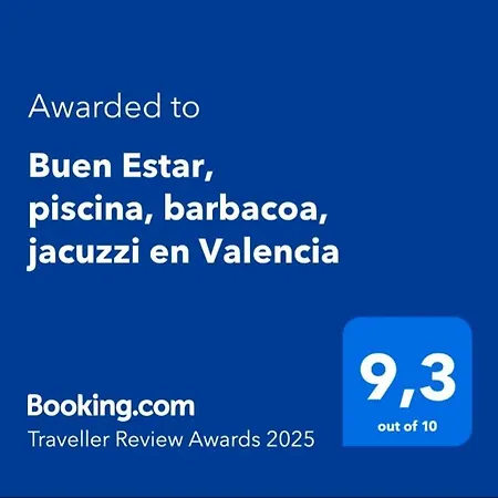 Buen Estar, Piscina, Barbacoa, Jacuzzi En Valencia Дом отдыха